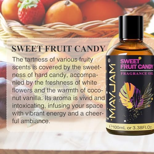 MAYJAM Sandalwood Essential Oil - Pure Fragrance Oil for Diffuser and Soap Candle Making, Ideal for Home and Office, 10