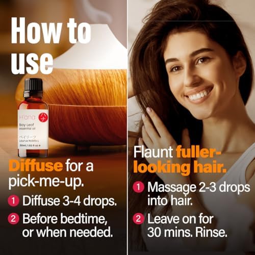 H'ana Sandalwood Essential Oil - 1.02 Fl Oz - for Hair and Skin, Aromatherapy, DIY Soap Making - ClimatePartner Certifie