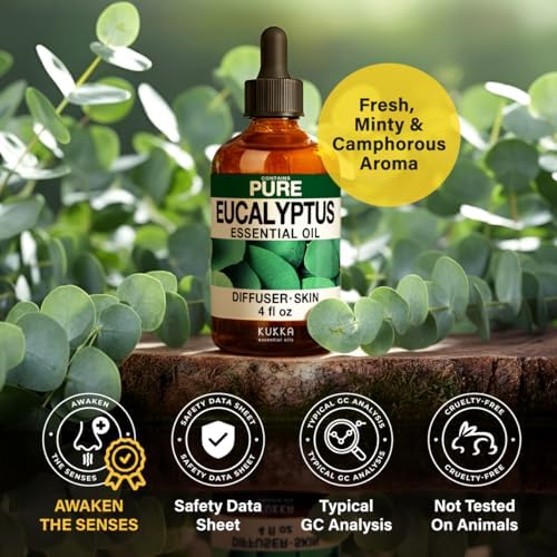 KUKKA Clove Essential Oils for Hair, Skin, Diffuser, and Aromatherapy USDA Organic | KUKKA Clove Essential Oils 4 Fl Oz