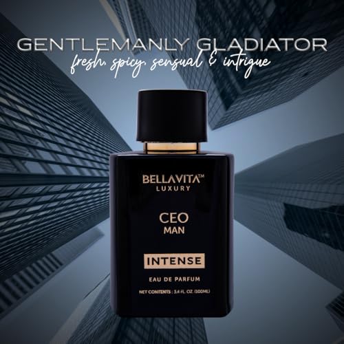 BellaVita Men's Long-Lasting Eau De Parfum | Natural Notes for Men | |4 fl.oz | Fresh Perfume | Oriental Fragrance
