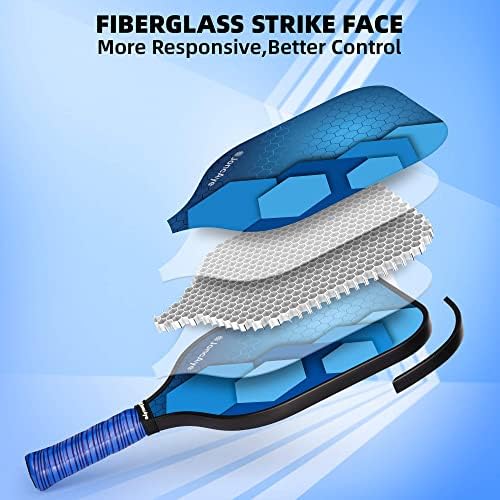 JoncAye USAPA Approved Pickleball Paddles Set of 4 for Adults, Men, Women, and Kids with Balls and Bag JoncAye USAPA App