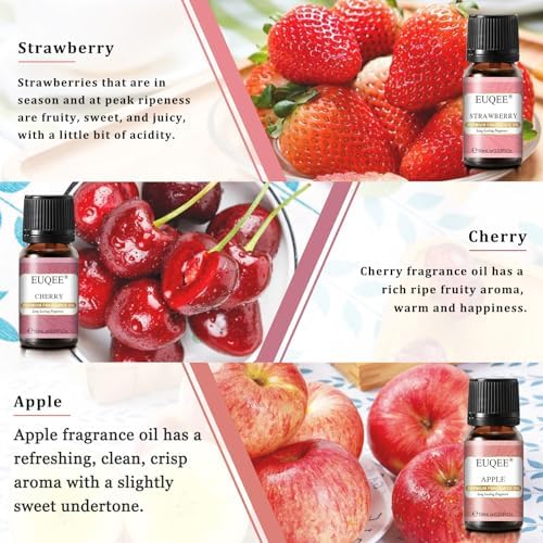 EUQEE Woody Essential Oils Set for Aromatherapy - Pure & Natural Oils - Eucalyptus, Cedarwood, Sandalwood, Frankincense,