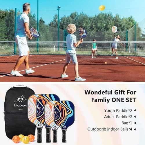 USAPA Approved Lightweight Pickleball Rackets for Casual Players | Durable Fiberglass Surface Picks with Polypropylene