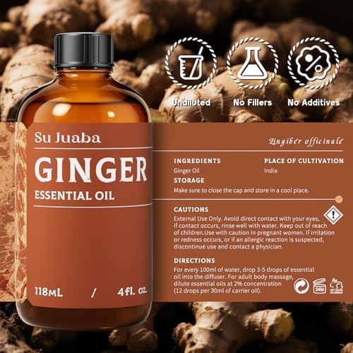 Sujuaba Sandalwood Oil for Diffuser and Skincare 4 Fl Oz - 100% Natural Aromatherapy Oil - Perfect for Relaxation and DI