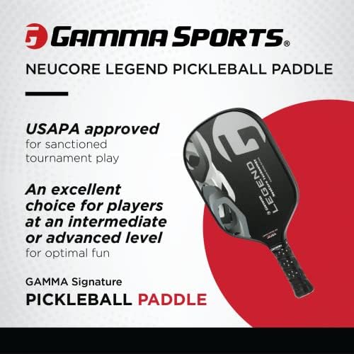 GAMMA Pickleball Paddles for Men & Women - Additional Power & Control, Honeycomb Grip, USAAPA Approved | GAMMA USA Made