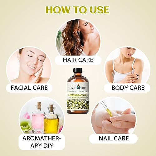 EVOKE OCCU Lemongrass and Chamomile Essential Oils - Relaxing and Soothing for Stress Relief - 4 Fl Oz EVOKE OCCU Lemo