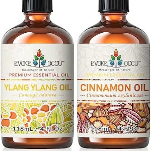 Cinnamon Essential Oil 4 Oz, Pure ylang ylang Oil for Diffuser and Massage Cleansing Air