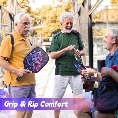 USAPA Approved Lightweight Pickleball Rackets for Casual Players | Durable Fiberglass Surface Picks with Polypropylene