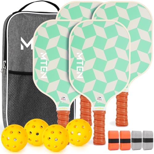 USAPA Approved Fiberglass Surface Pickleball Set for Men and Women Global Recycled Standard