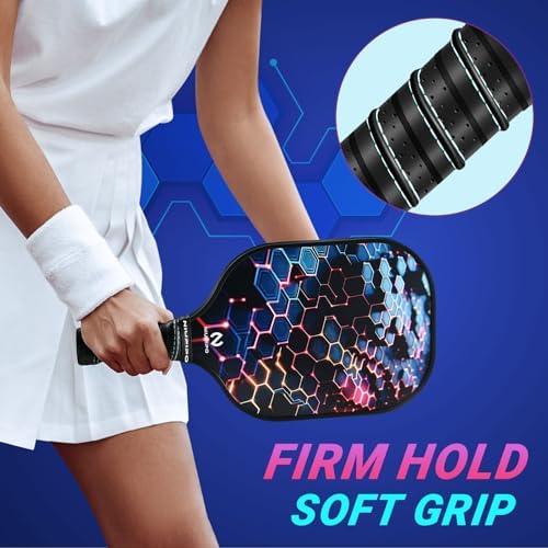 USAPA Approved Lightweight Pickleball Rackets for Casual Players | Durable Fiberglass Surface Picks with Polypropylene