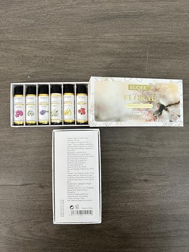 EUQEE Woody Essential Oils Set for Aromatherapy - Pure & Natural Oils - Eucalyptus, Cedarwood, Sandalwood, Frankincense,