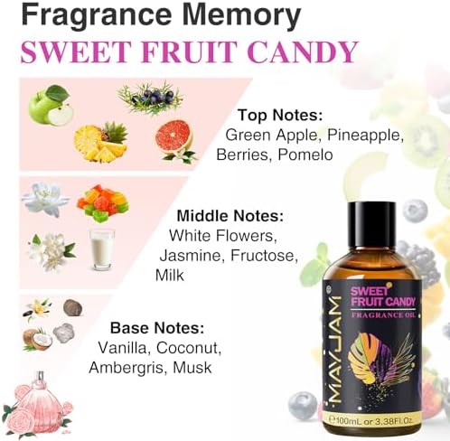 MAYJAM Sandalwood Essential Oil - Pure Fragrance Oil for Diffuser and Soap Candle Making, Ideal for Home and Office, 10