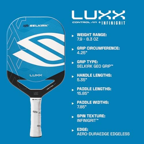 Selkirk Sport LUXX Control Pickleball Paddle - Carbon Fiber Paddles for Unmatched Control and Added Power | Selkirk Spo
