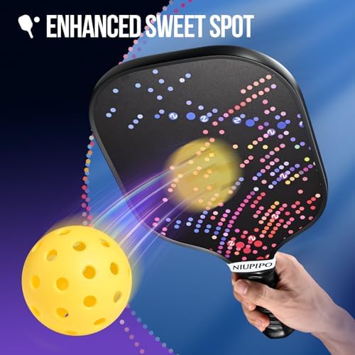 USAPA Approved Lightweight Pickleball Rackets for Casual Players | Durable Fiberglass Surface Picks with Polypropylene