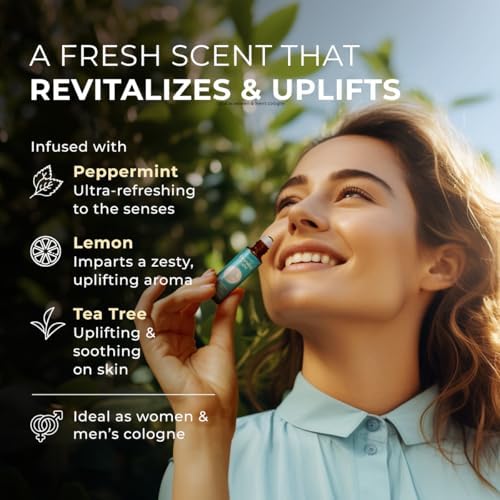 Gya Labs Frankincense & Somali Myrrh Essential Oil Roll On - Convenience - Camping Enthusiasts - Aromatherapy Relief, Cl