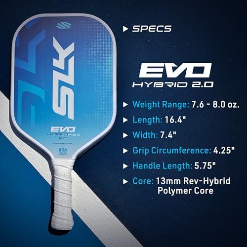 Selkirk Sport SLK Evo Pickleball Paddles for Power and Control Enthusiasts | Selkirk Sport SLK Evo Pickleball Paddles: