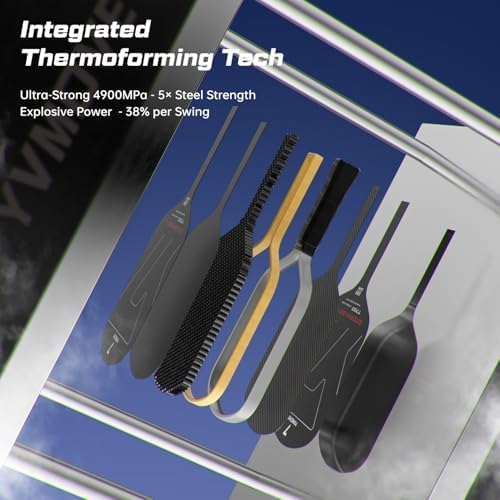 T700 Raw Carbon Fiber Pickleball Paddle for Ultimate Spin & Consistency USAPA ApprovedPremium Pickle Ball Racket with 16