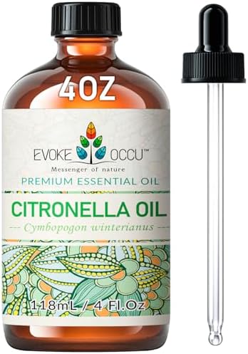 EVOKE OCCU Citronella and Sweet Orange Essential Oils - Repellent and Stress Relief - Outdoor Use - 4 Fl Oz