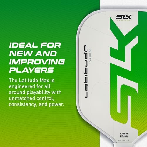 SLK Latitude & Nexus Pickleball Paddles: Graphite Face with SpinFlex Surface for Control and Power | REV-Core+ / SX4 Pol