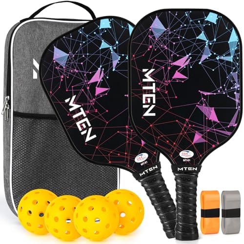 USAPA Approved Fiberglass Surface Pickleball Set for Men and Women Global Recycled Standard