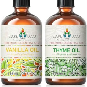 EVOKE OCCU Vanilla and Thyme Essential Oils for Stress Relief - Perfect for Busy Moms at Home | EVOKE OCCU Vanilla and
