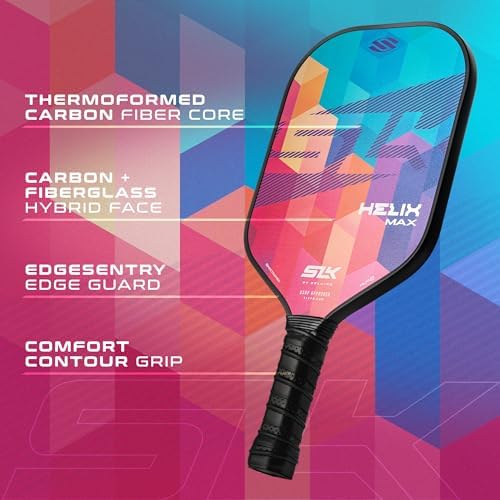 Thermoformed Carbon Fiber Pickleball Paddles for Unmatched Control | Selkirk Sport SLK Helix Pro Pickleball Paddle | Se