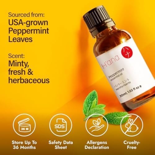 H'ana Sandalwood Essential Oil - 1.02 Fl Oz - for Hair and Skin, Aromatherapy, DIY Soap Making - ClimatePartner Certifie