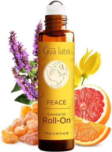 Gya Labs Frankincense & Somali Myrrh Essential Oil Roll On - Convenience - Camping Enthusiasts - Aromatherapy Relief, Cl