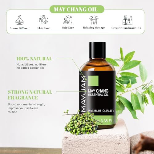 MAYJAM Indian Sandalwood Essential Oils for Skin Care and Hair Care - 100ml MAYJAM Indian Sandalwood Essential Oils fo