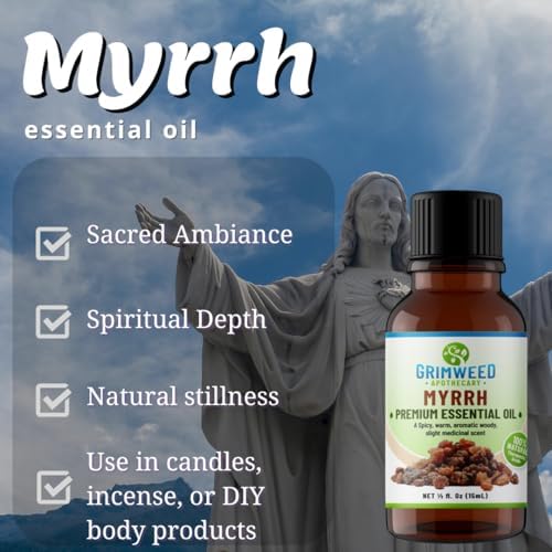 Grimweed Apothecary USDA Organic Cinnamon Essential Oil - Therapeutic Grade - 15mL - Diffuser Oil - 100% All Natural - w