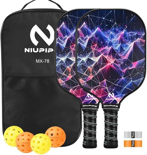 USAPA Approved Lightweight Pickleball Rackets for Casual Players | Durable Fiberglass Surface Picks with Polypropylene