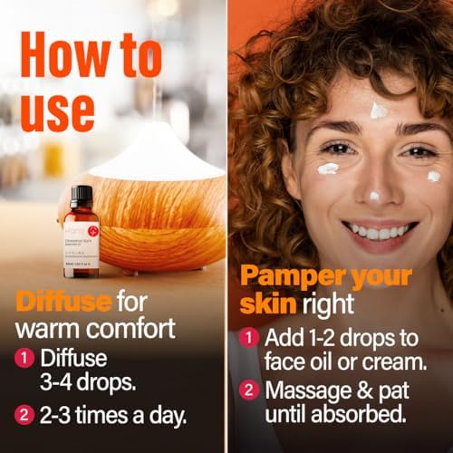 H'ana Sandalwood Essential Oil - 1.02 Fl Oz - for Hair and Skin, Aromatherapy, DIY Soap Making - ClimatePartner Certifie