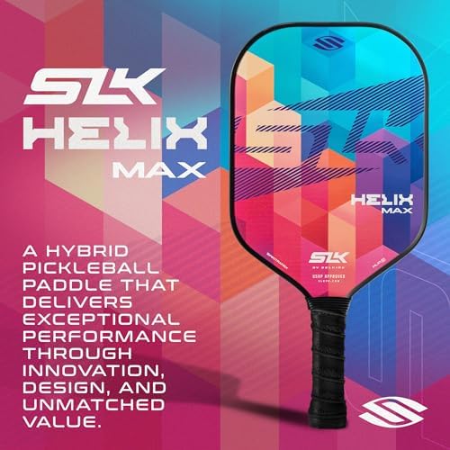 Thermoformed Carbon Fiber Pickleball Paddles for Unmatched Control | Selkirk Sport SLK Helix Pro Pickleball Paddle | Se