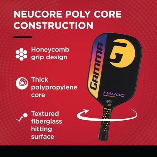 GAMMA Pickleball Paddles for Men & Women - Additional Power & Control, Honeycomb Grip, USAAPA Approved | GAMMA USA Made