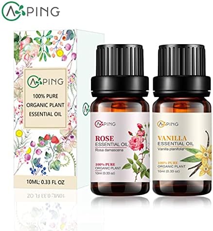 Sandalwood & Clary Sage Essential Oils for Aroma and Spa - 100% Pure Organic Natural Plant Oils, 2x10ML Sandalwood & C