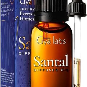 Gya Labs Santal Diffuser Essential Oil Blend - 100% Pure Natural Aromatherapy Sandalwood Essential Oils for Home, Car &