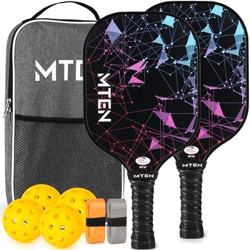 USAPA Approved Fiberglass Surface Pickleball Set for Men and Women Global Recycled Standard