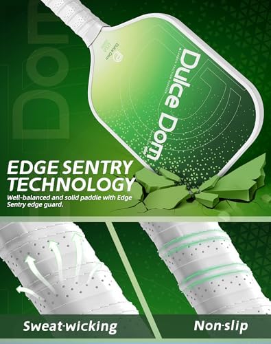 DULCE DOM USAPA Approved Fiberglass/Carbon Fiber Pickleball Paddles Set of 4 for Training | DULCE DOM 4 Indoor Outdoor