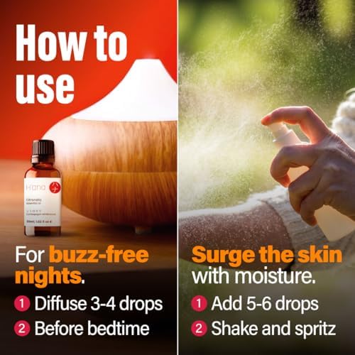 H'ana Sandalwood Essential Oil - 1.02 Fl Oz - for Hair and Skin, Aromatherapy, DIY Soap Making - ClimatePartner Certifie