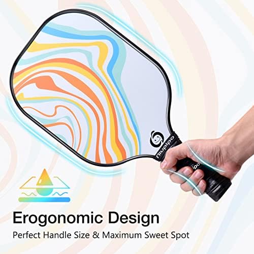 USAPA Approved Lightweight Pickleball Rackets for Casual Players | Durable Fiberglass Surface Picks with Polypropylene