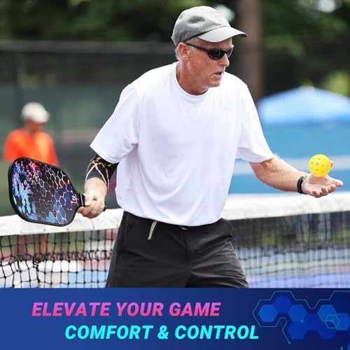 USAPA Approved Lightweight Pickleball Rackets for Casual Players | Durable Fiberglass Surface Picks with Polypropylene