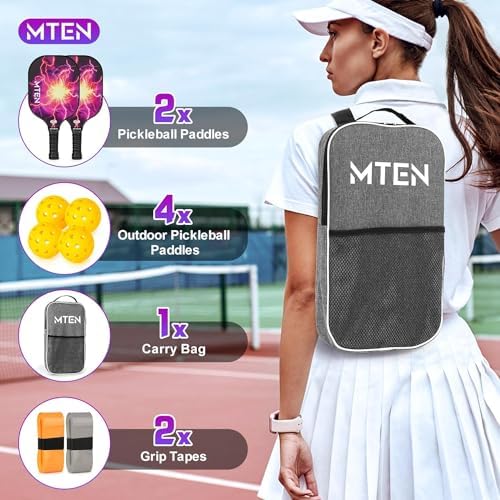 USAPA Approved Fiberglass Surface Pickleball Set for Men and Women Global Recycled Standard