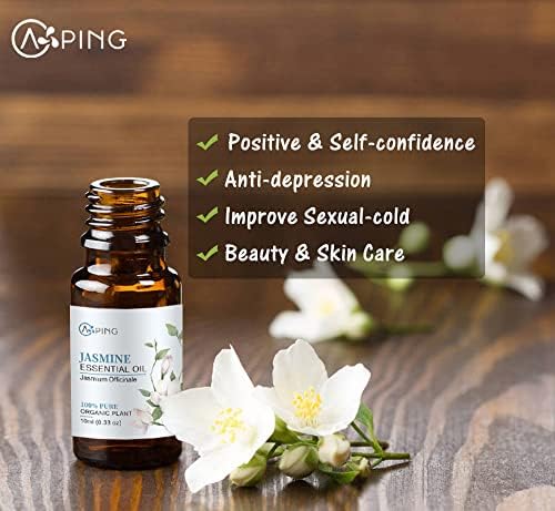 Sandalwood & Clary Sage Essential Oils for Aroma and Spa - 100% Pure Organic Natural Plant Oils, 2x10ML Sandalwood & C