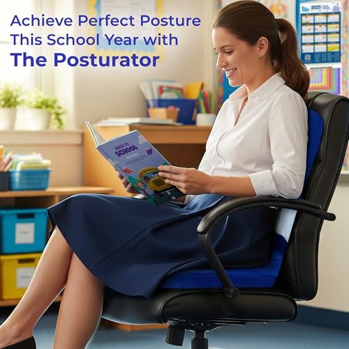 The Posturator - Posture Corrector with Pelvis-Stabilizer, Spine-Guide, Memory Foam - Corrects and Maintains Posture, Im
