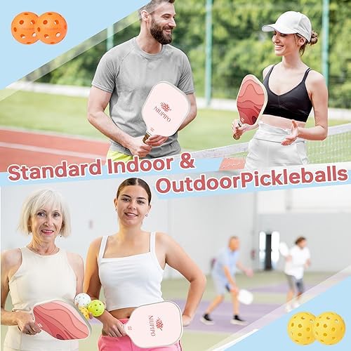 USAPA Approved Lightweight Pickleball Rackets for Casual Players | Durable Fiberglass Surface Picks with Polypropylene