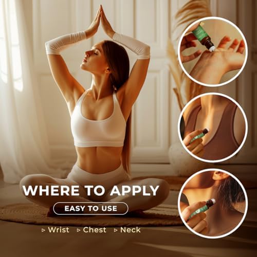 Gya Labs Frankincense & Somali Myrrh Essential Oil Roll On - Convenience - Camping Enthusiasts - Aromatherapy Relief, Cl