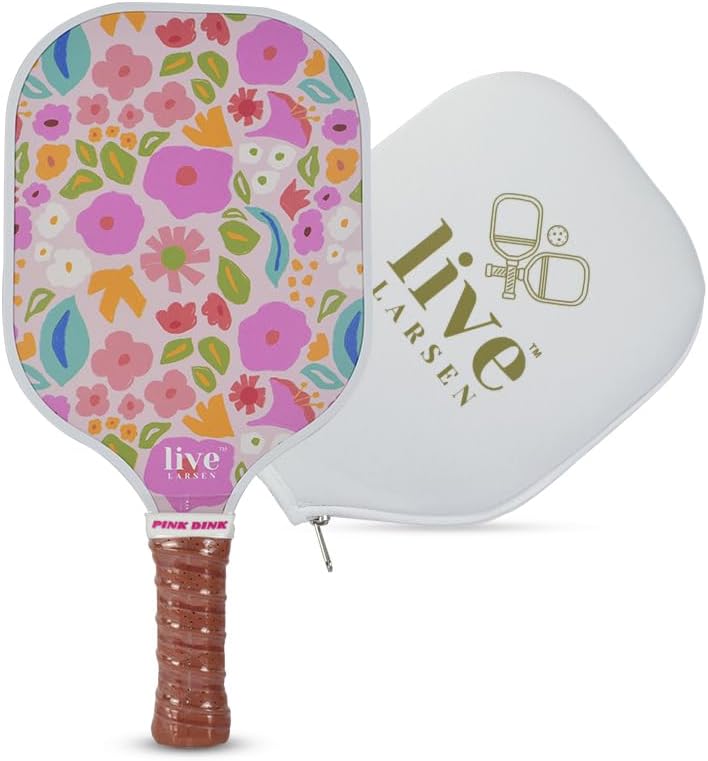 Premium Pickleball Paddle Racket - Durable Fiberglass - Honeycomb Core - Women - Match Play & Practice - Awesome Pop & S