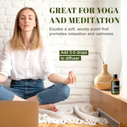 MAYJAM Indian Sandalwood Essential Oils for Skin Care and Hair Care - 100ml MAYJAM Indian Sandalwood Essential Oils fo