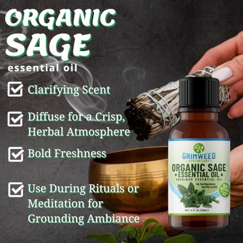 Grimweed Apothecary USDA Organic Cinnamon Essential Oil - Therapeutic Grade - 15mL - Diffuser Oil - 100% All Natural - w