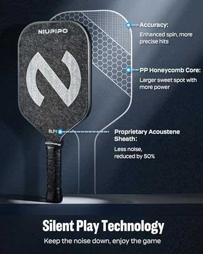 USAPA Approved Lightweight Pickleball Rackets for Casual Players | Durable Fiberglass Surface Picks with Polypropylene